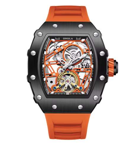 Silicone Mechanical Watch Orange